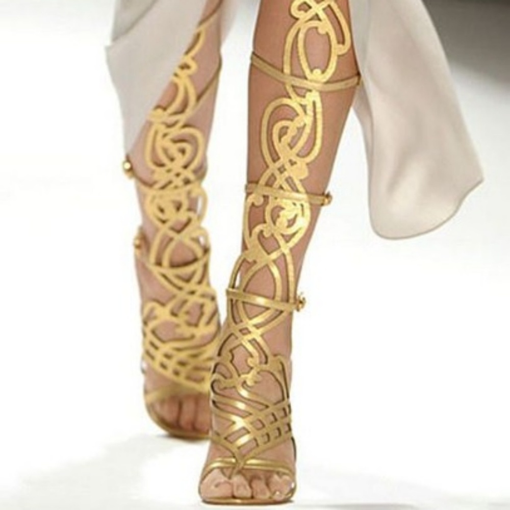 Black Gladiator Sandals